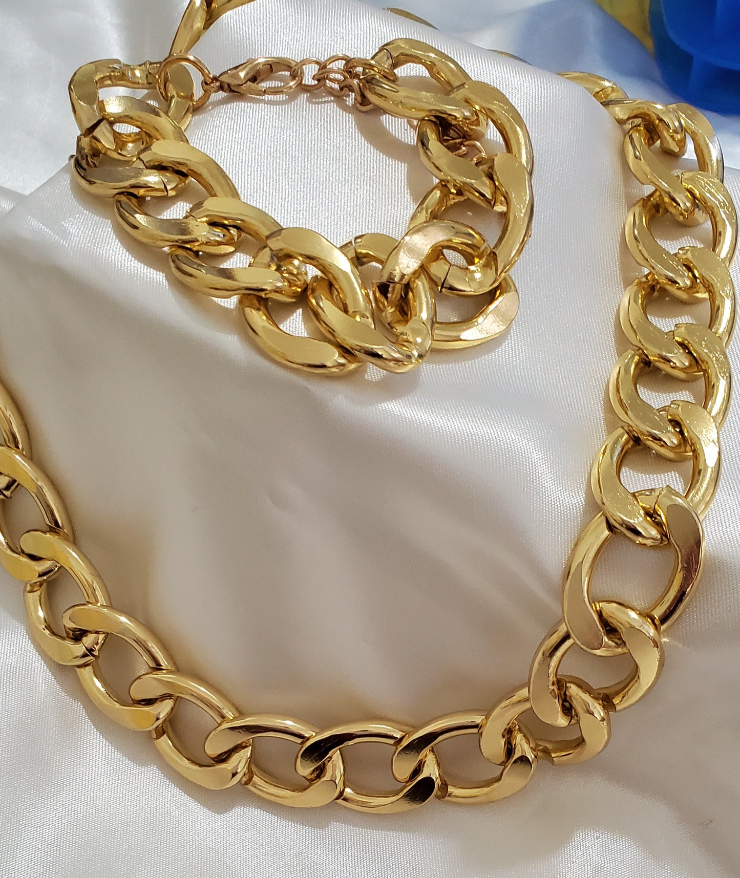 Link Necklace and Bracelet Set
