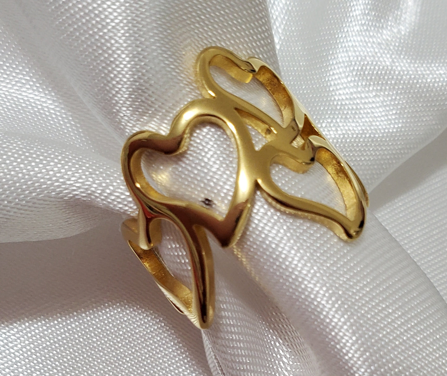 Anillo Corazon Dorado Size 5.5