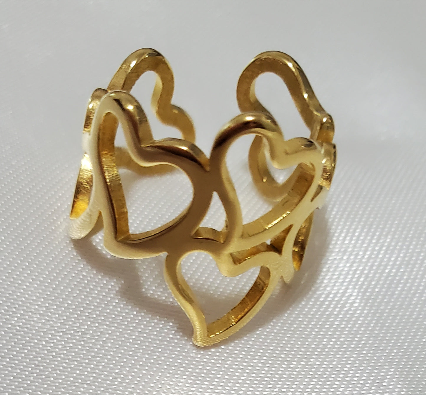 Anillo Corazon Dorado Size 5.5