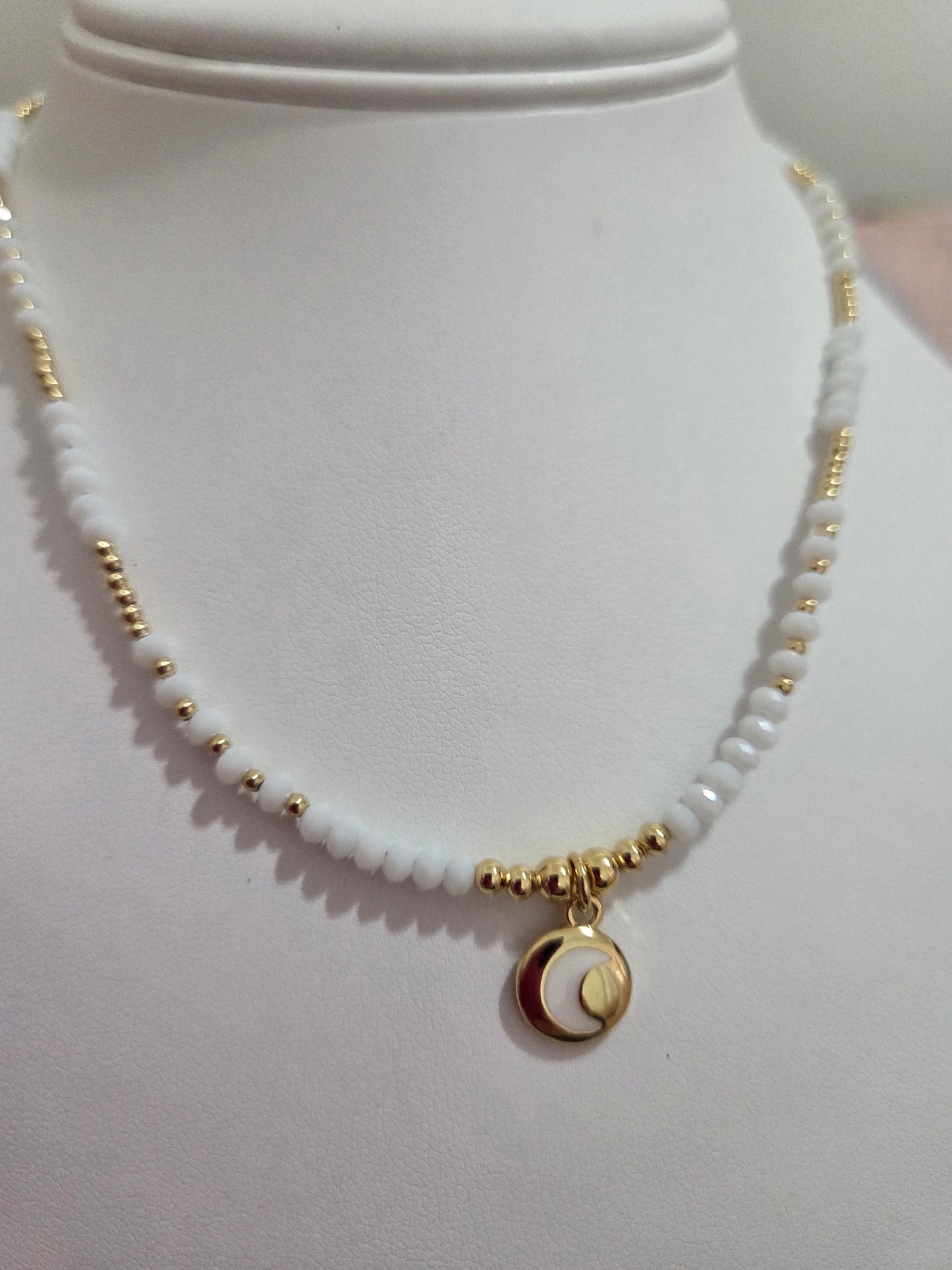 18K Gold Plated Evil Eye Pendant Choker – Beaded Necklace Jewelry for Women