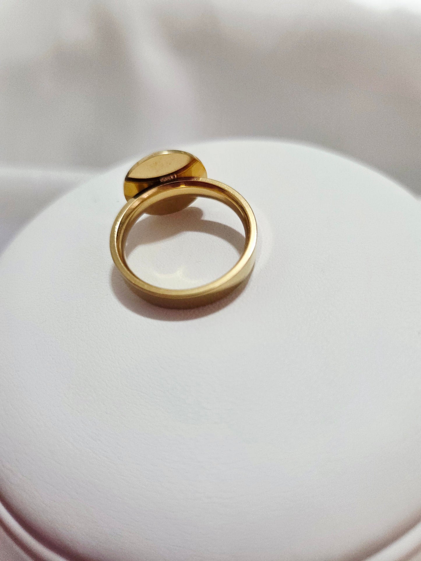 18K Gold Plated Emeral Ring