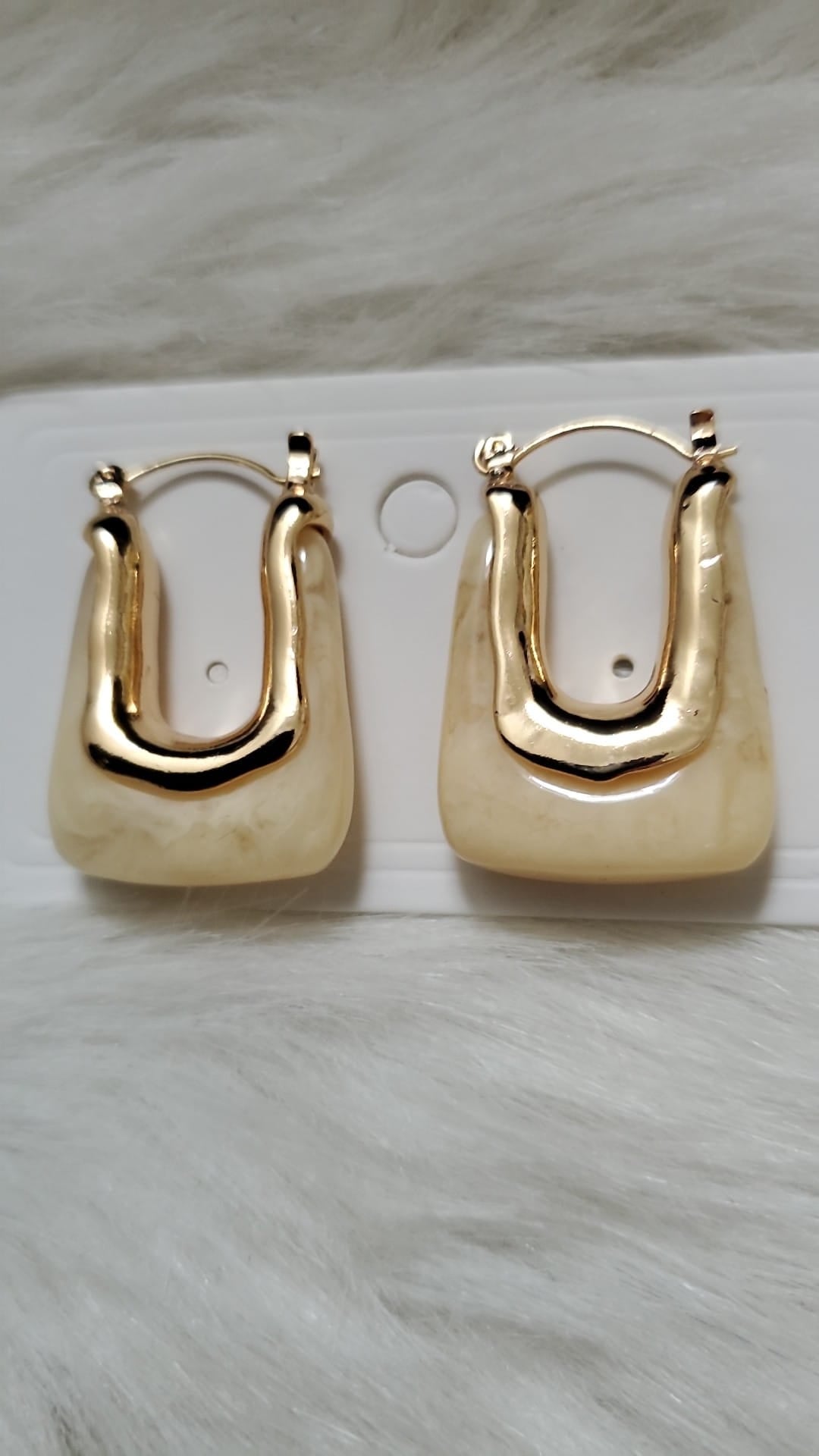 Laura Gray and Gold Earrings