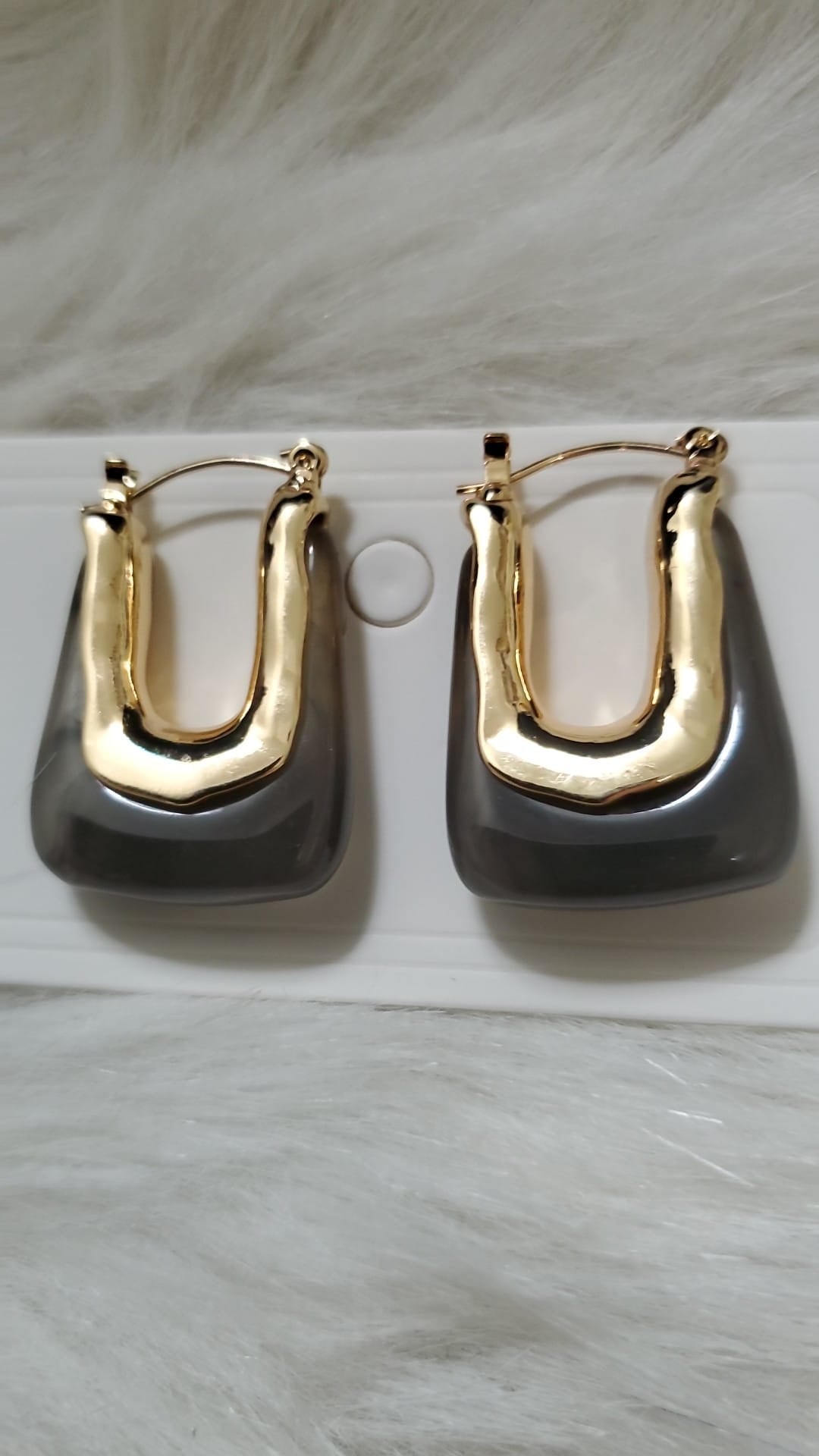 Laura Gray and Gold Earrings