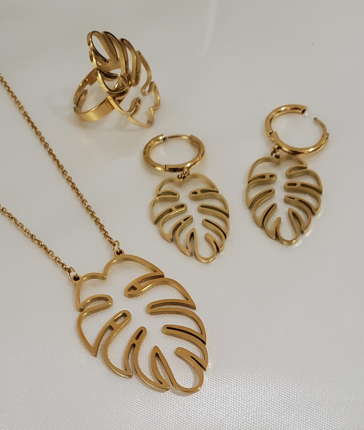 Set de Collar Hoja