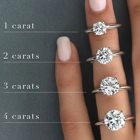 Certified Moissanite 4.14 Bridal Rings Set