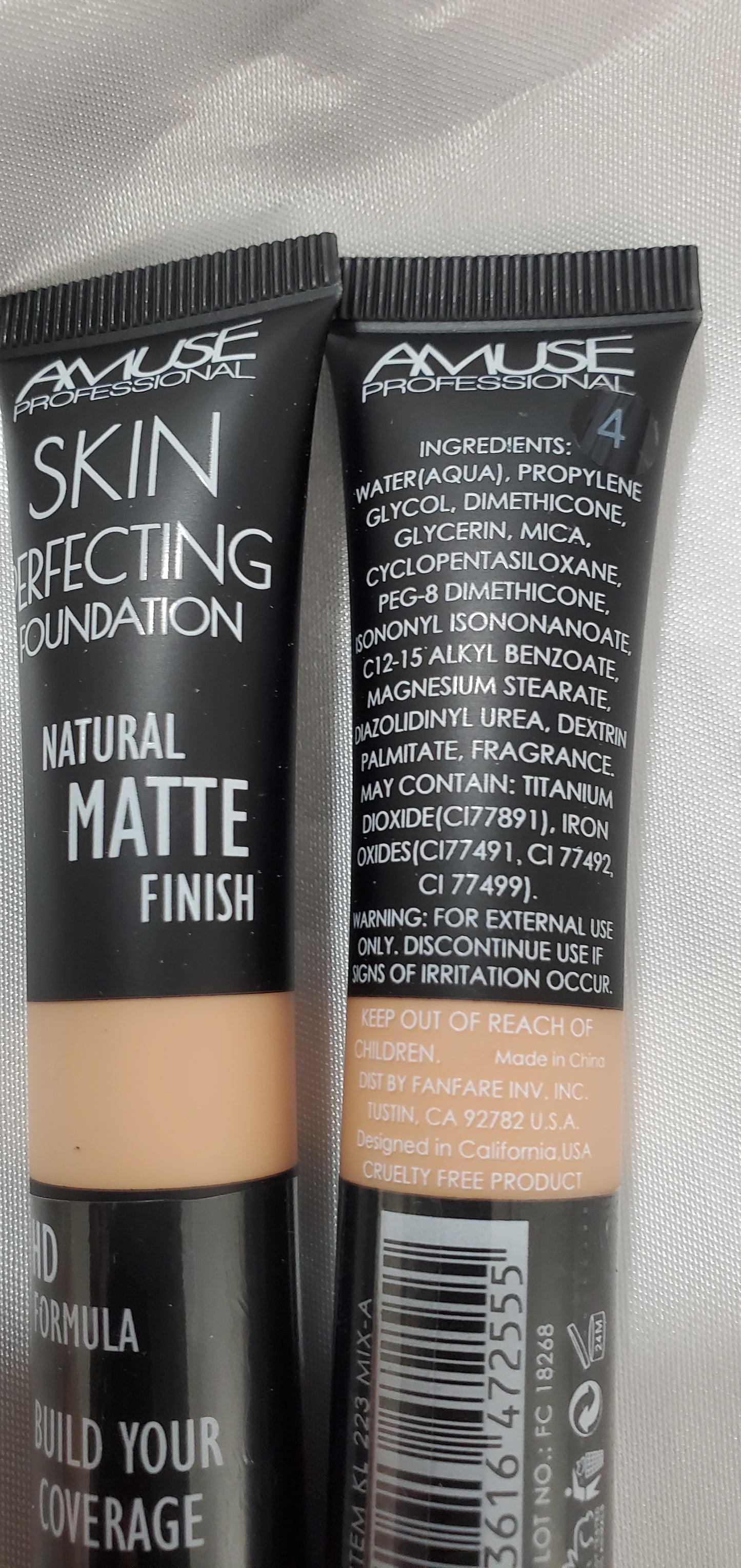 Amuse Skin Perfecting Foundation Fair to Dark