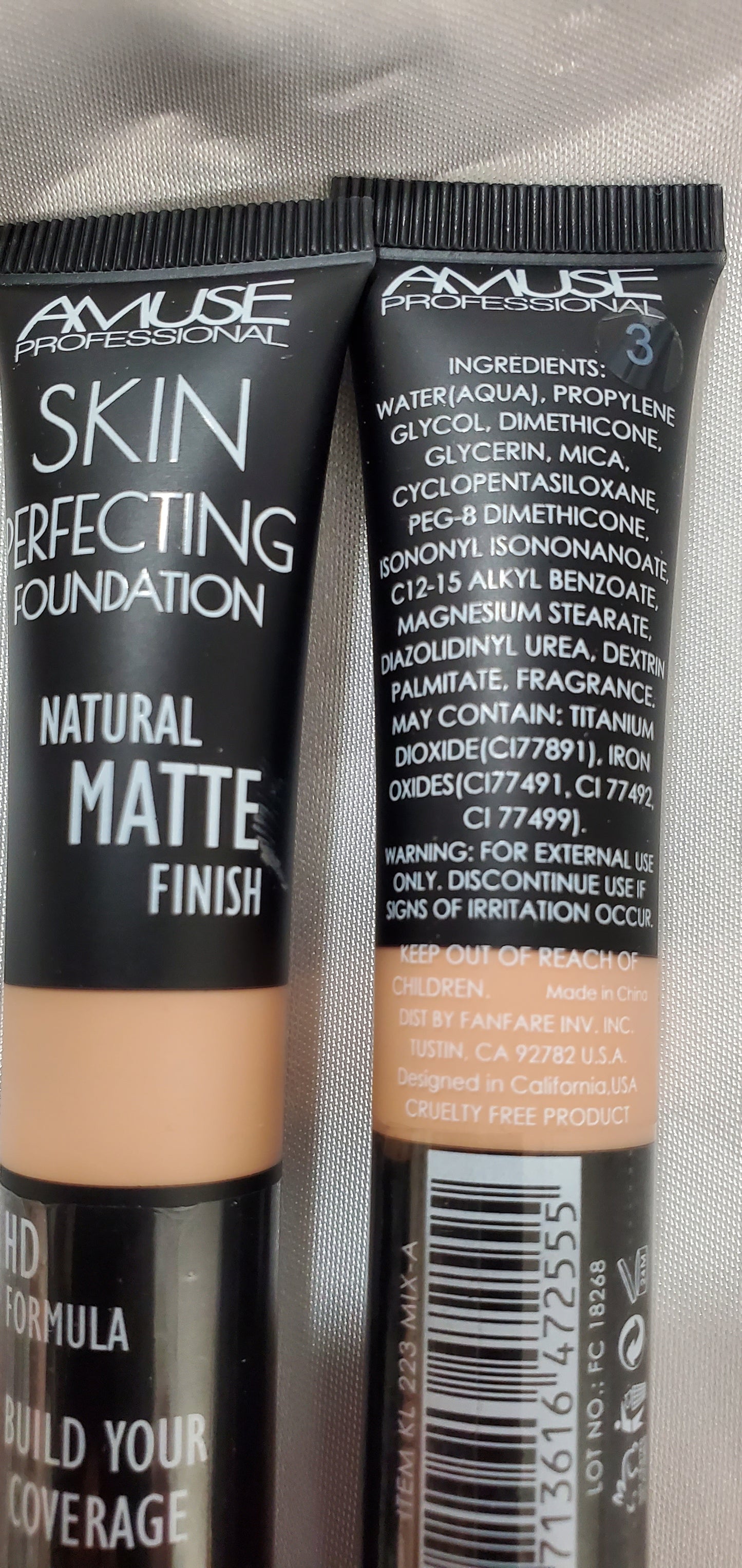 Amuse Skin Perfecting Foundation Fair to Dark