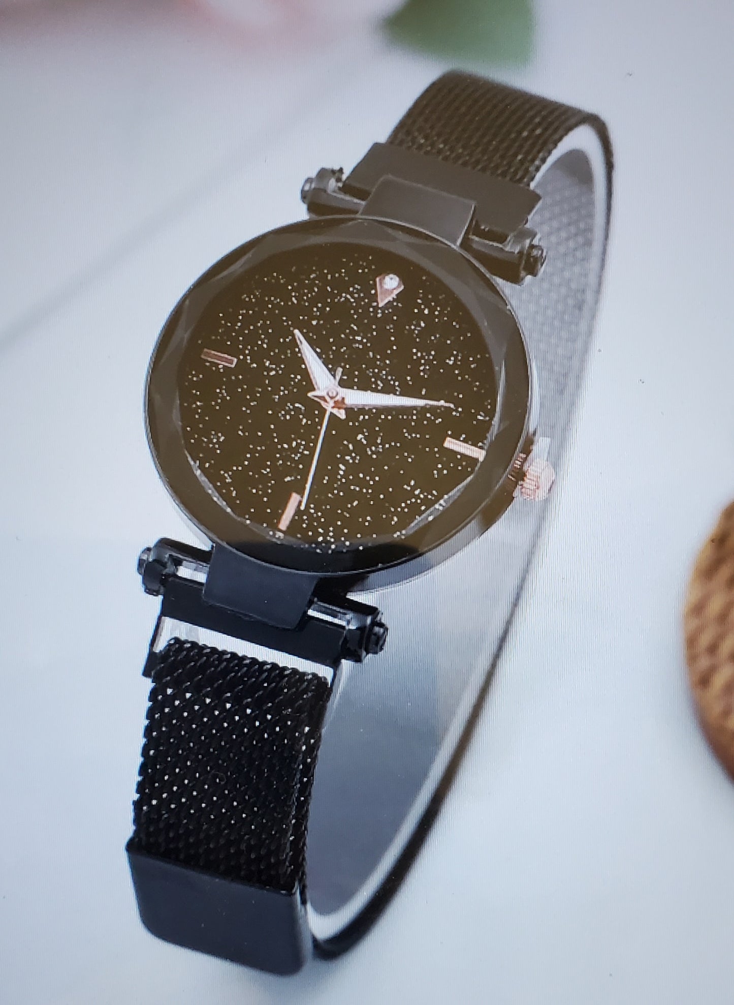 Reloj con diamante de imitación