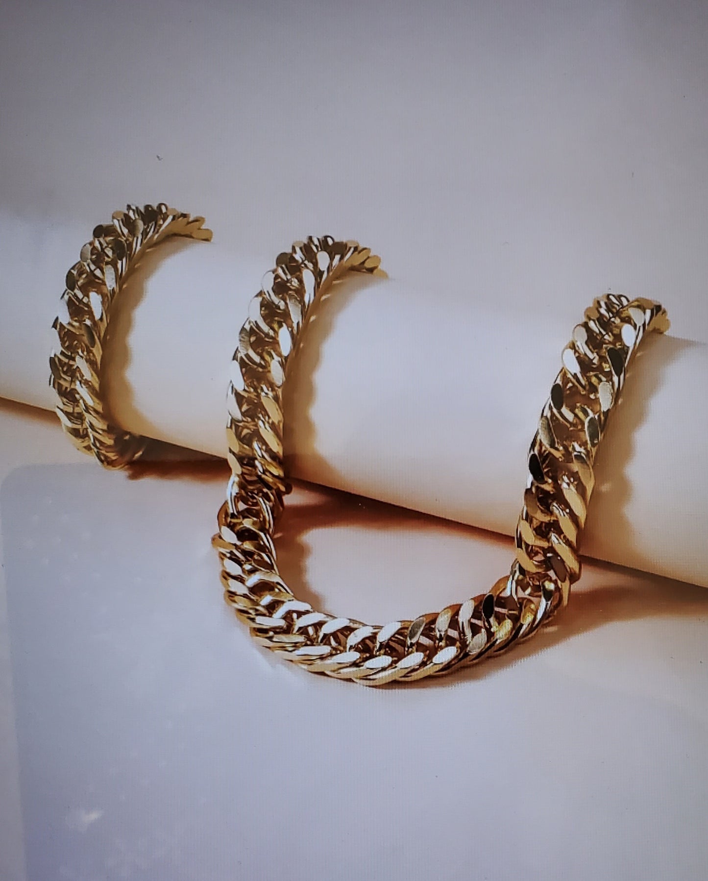 Golden Necklace and Bracelet