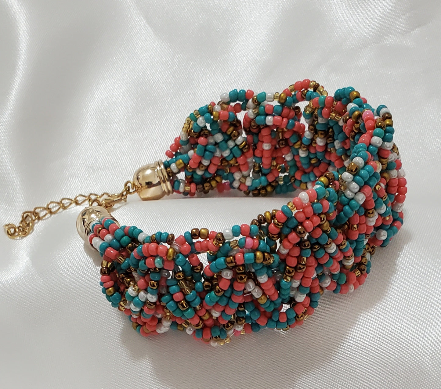 Pulsera en Canutillos Crystal multicolor