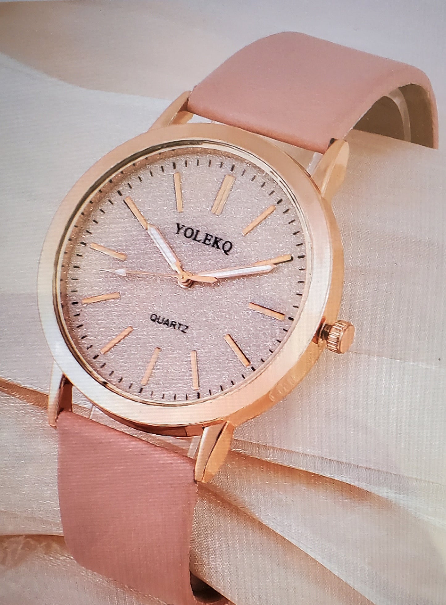 YOLAKO Reloj Cuarzo de pulsera analógocon