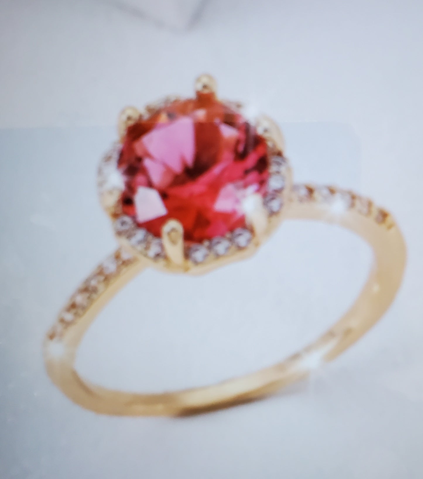 Ruby 18K Gold Plated Rings