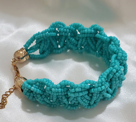 Pulsera de Mundillo Turqueza