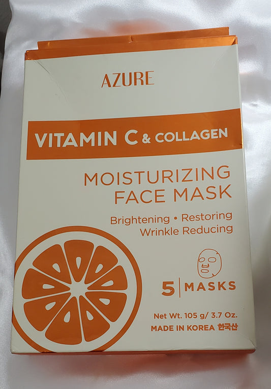 Azure Vitamin C & Collagen Sheet Masks