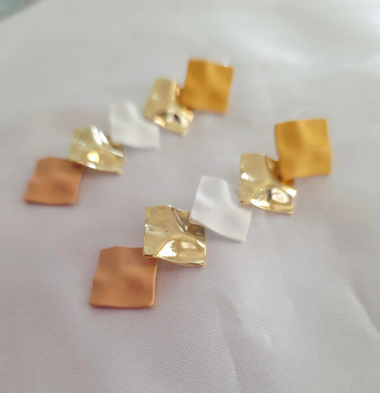 Wrinkled Irregular Earrings