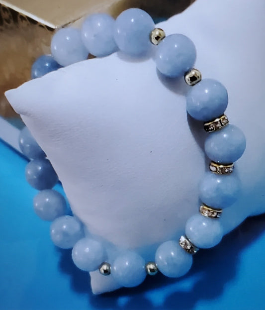 Aquamarine Natural Handmade Stone Bracelets