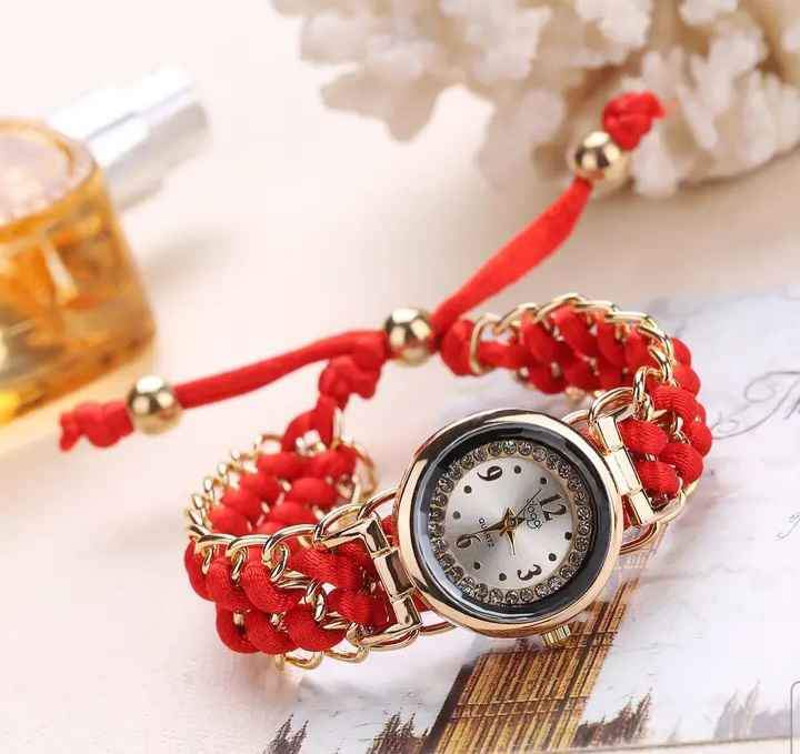 Reloj de Pulsera Análogo Ajustable con Diamantes de imitación