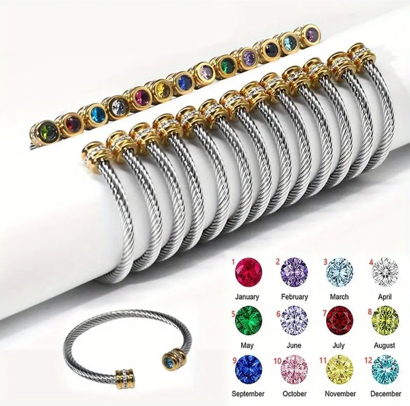 Birthday Stainless Steel Bracelets