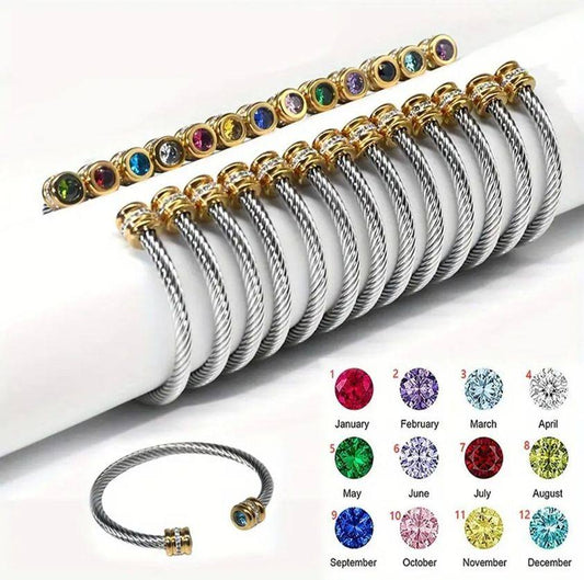 Birthday Stainless Steel Bracelets