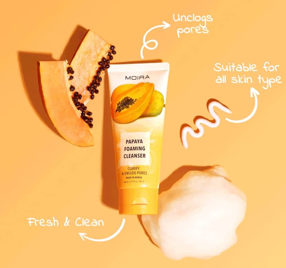 Moira Papaya Foaming Cleanser-Korea