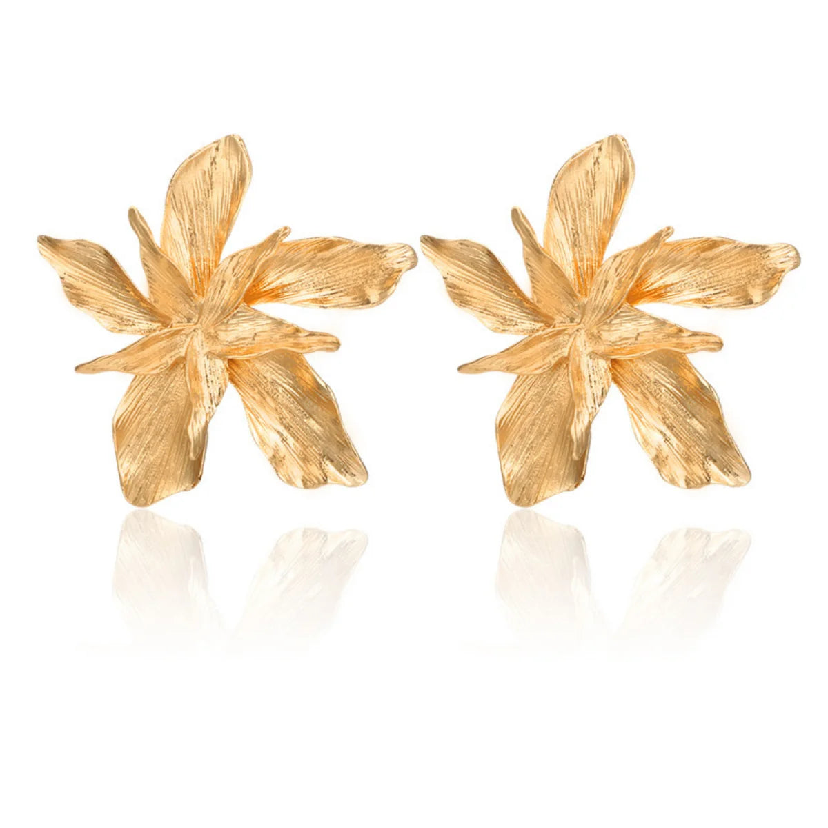 Rocio Flowers Metal Earrings