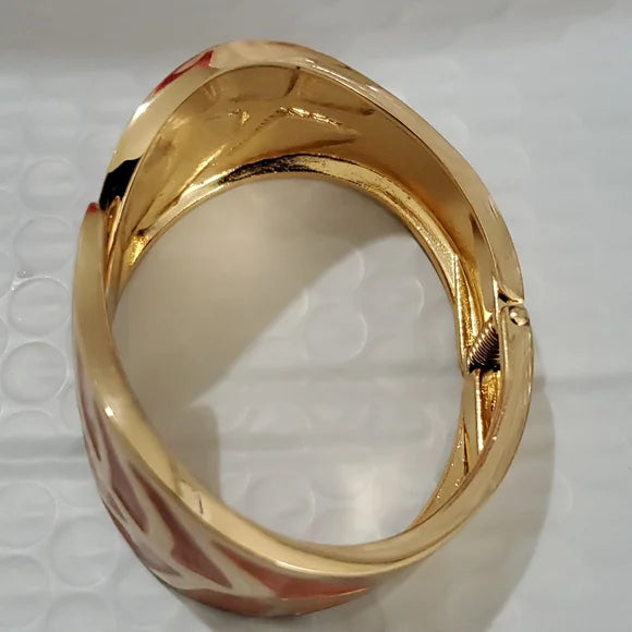 Open Gold Tone Bangle Bracelets