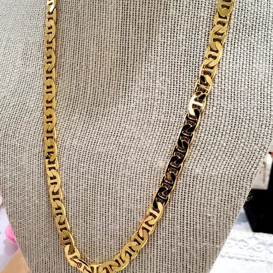 Mariner Link 22" Chain Necklace 18k Gold-Plated Sterling Silver