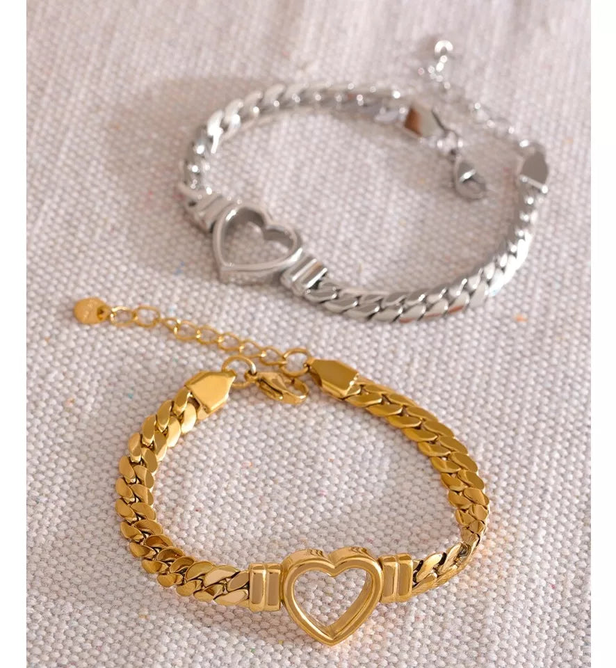 18K Silver Gold Plated Bracelet